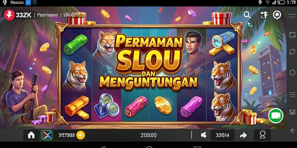 Screenshot 33ZK menunjukkan tampilan gameplay yang seru dan penuh warna.