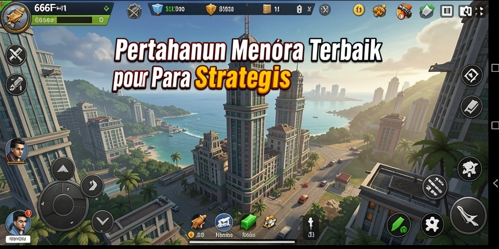 Gameplay seru di Tower Defense 666F dengan strategi menara.