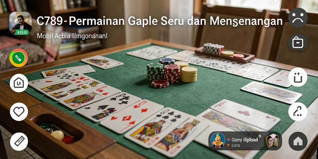Screenshot gameplay Gaple C789 yang menarik dan interaktif.