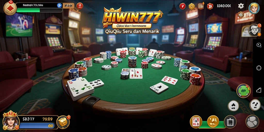Screenshot gameplay QiuQiu HIWIN777 yang menegangkan.