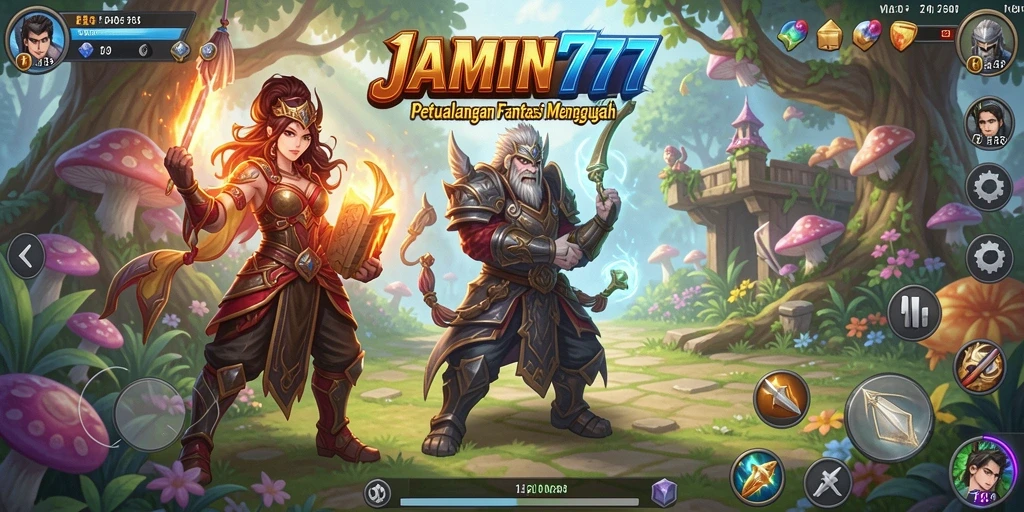 Menampilkan aksi seru dalam petualangan ARPG JAMIN777.