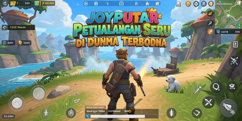 Tampilan screenshot menampilkan aksi eksplorasi di dunia terbuka.