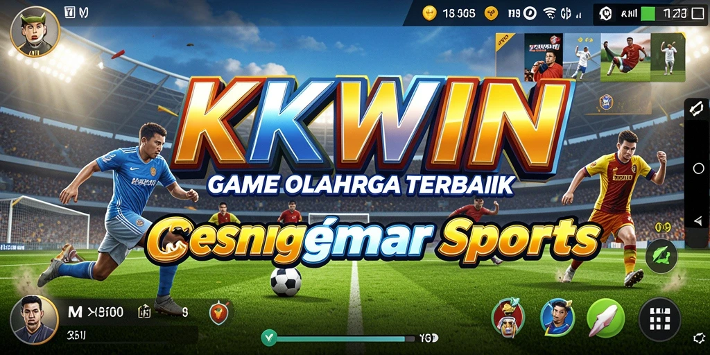 Tampilan gameplay menarik KKWIN dengan aksi olahraga yang mendebarkan.