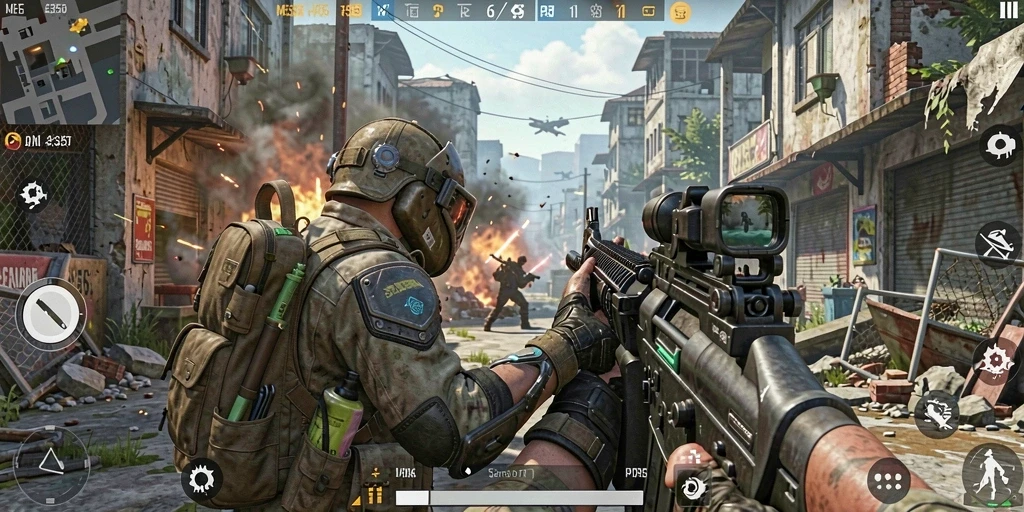 Gameplay menegangkan ME355 dalam aksi real-time.