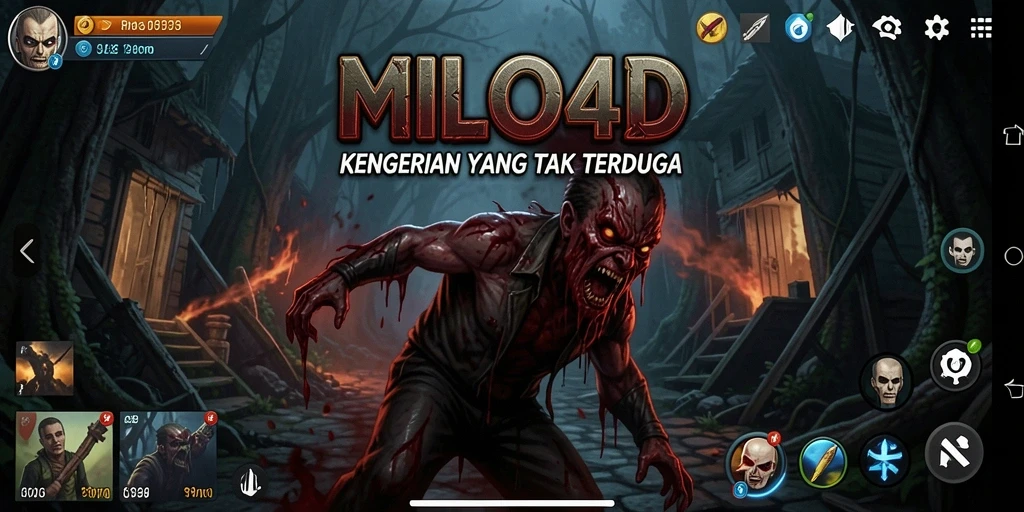 Screenshot dari gameplay <strong>MILO4D</strong> yang menampilkan suasana Horror yang mencekam.