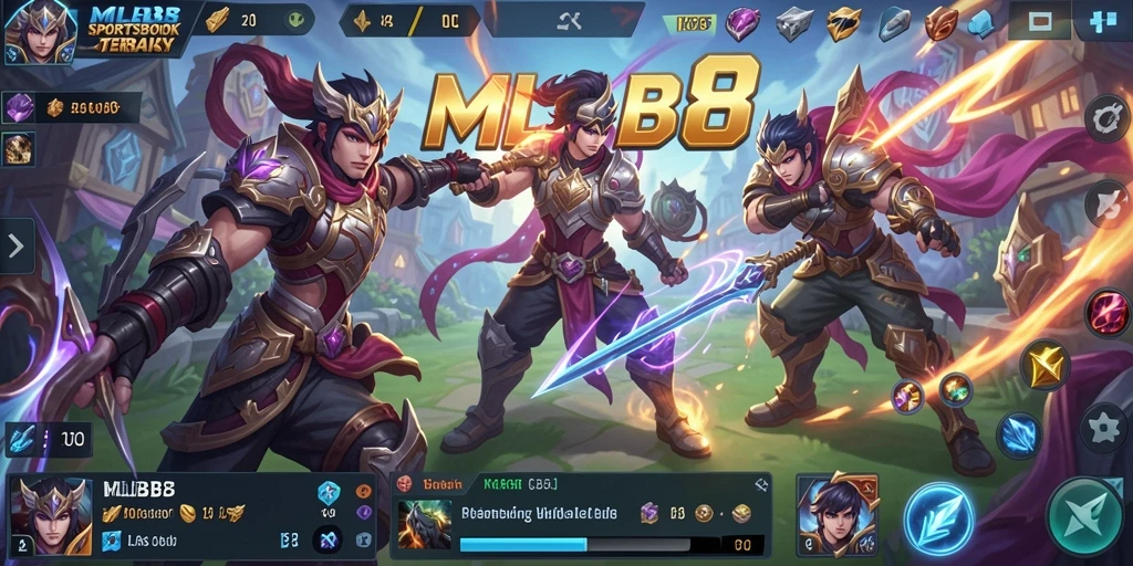 Tampilan menarik dari gameplay taruhan di MLBB8.