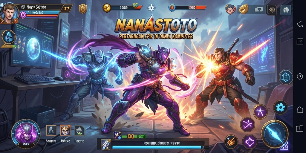 Tangkapan layar dari gameplay seru NANASTOTO saat bertarung.