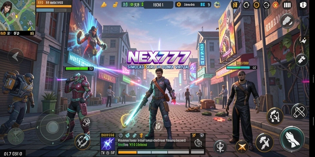 Tampilan gameplay seru dalam NEX777 yang menampilkan interaksi pemain.