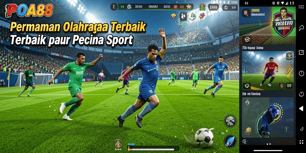 Tampilan menarik dari gameplay seru POA88 yang menampilkan suasana pertandingan.