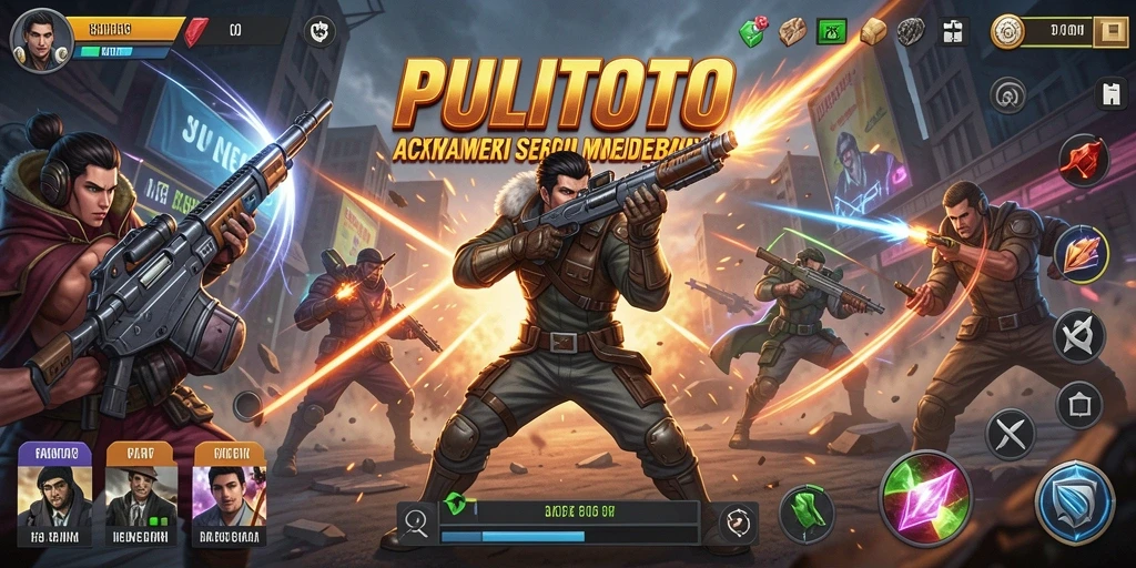 Tampilan aksi seru dalam gameplay PULITOTO.