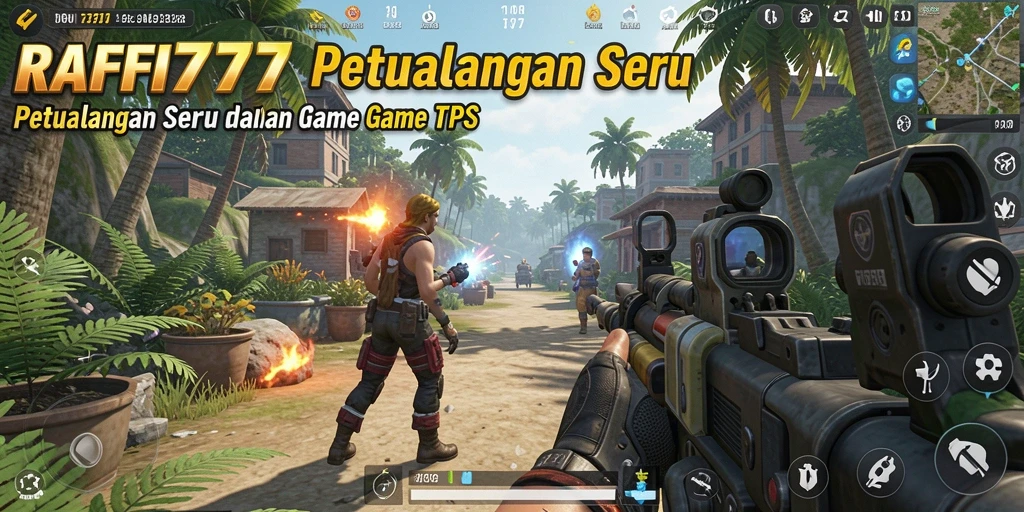 Tampilan utama gameplay RAFFI777 yang mendebarkan dan penuh aksi.