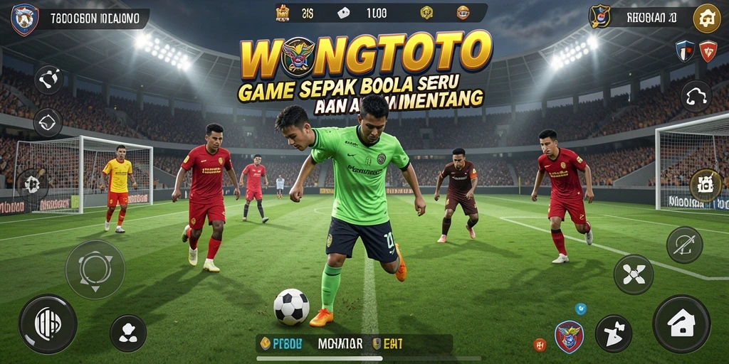 Screenshot dari gameplay WONGTOTO yang menampilkan aksi di lapangan.
