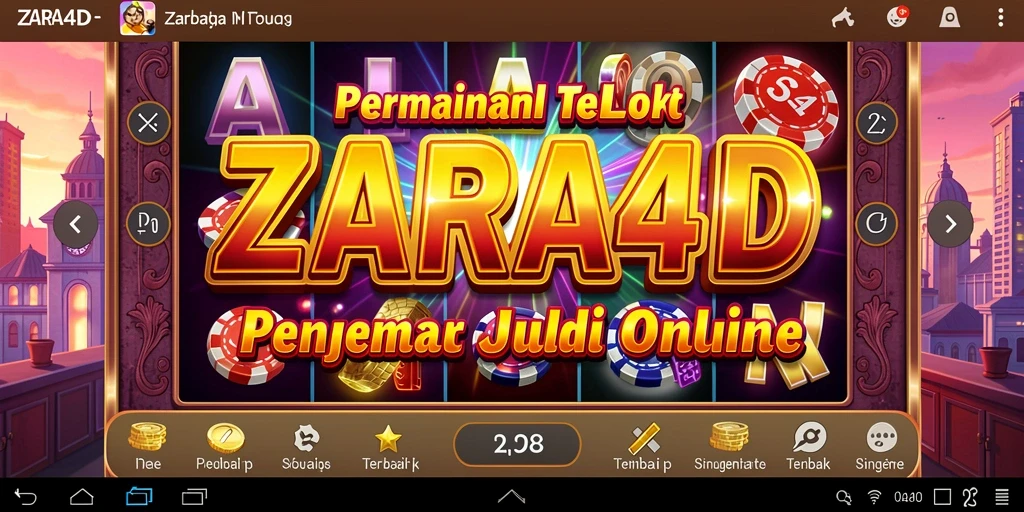 Tampilan gameplay Slot ZARA4D yang menarik dan penuh warna.